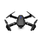 RCMania Dual Camera Foldable Drone with Bluetooth Connectivity, 360° Flip & Gyro Calibration (Black/White)