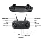 RCMania Dual Camera Foldable Drone with Bluetooth Connectivity, 360° Flip & Gyro Calibration (Black/White)