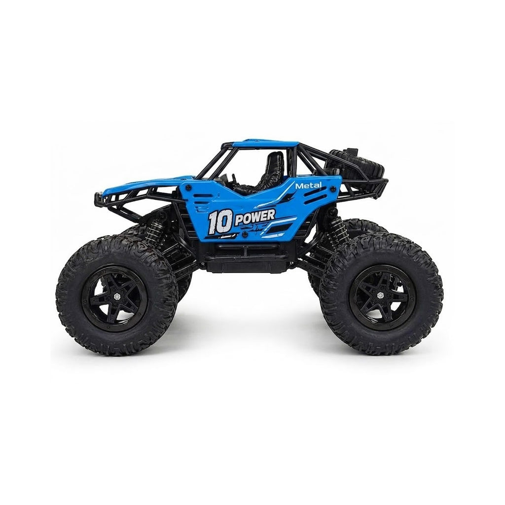 RCMania Blue Remote Control Rock Crawler 4x4 Off-Road RC Car – High Performance Climbing Monster Truck with Rechargeable Battery