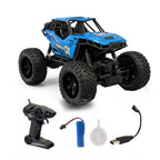 RCMania Blue Remote Control Rock Crawler 4x4 Off-Road RC Car – High Performance Climbing Monster Truck with Rechargeable Battery
