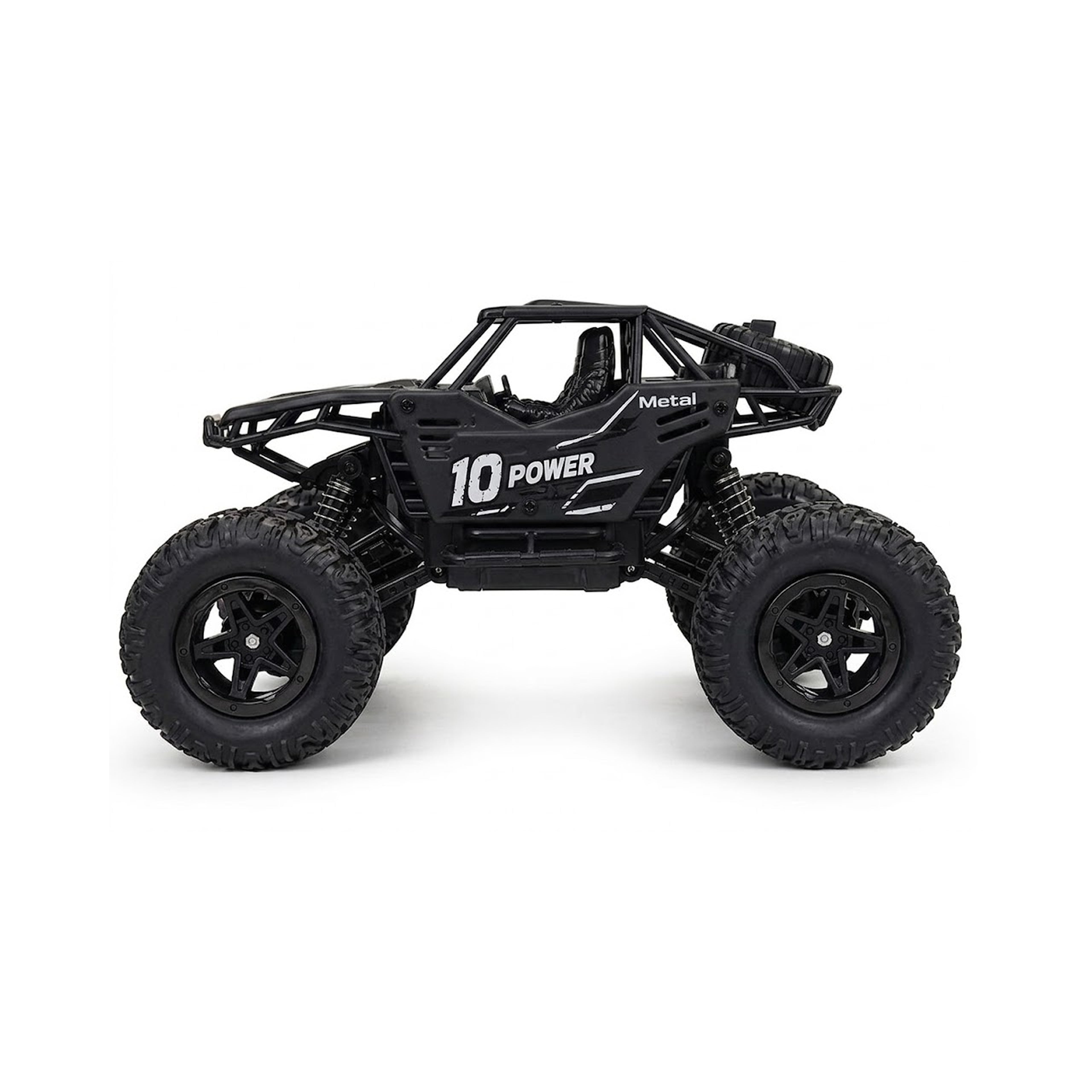 RCMania 4x4 Off-Road Rock Crawler RC Car | Monster Truck | Heavy Duty Climbing | Rechargeable Battery | Black
