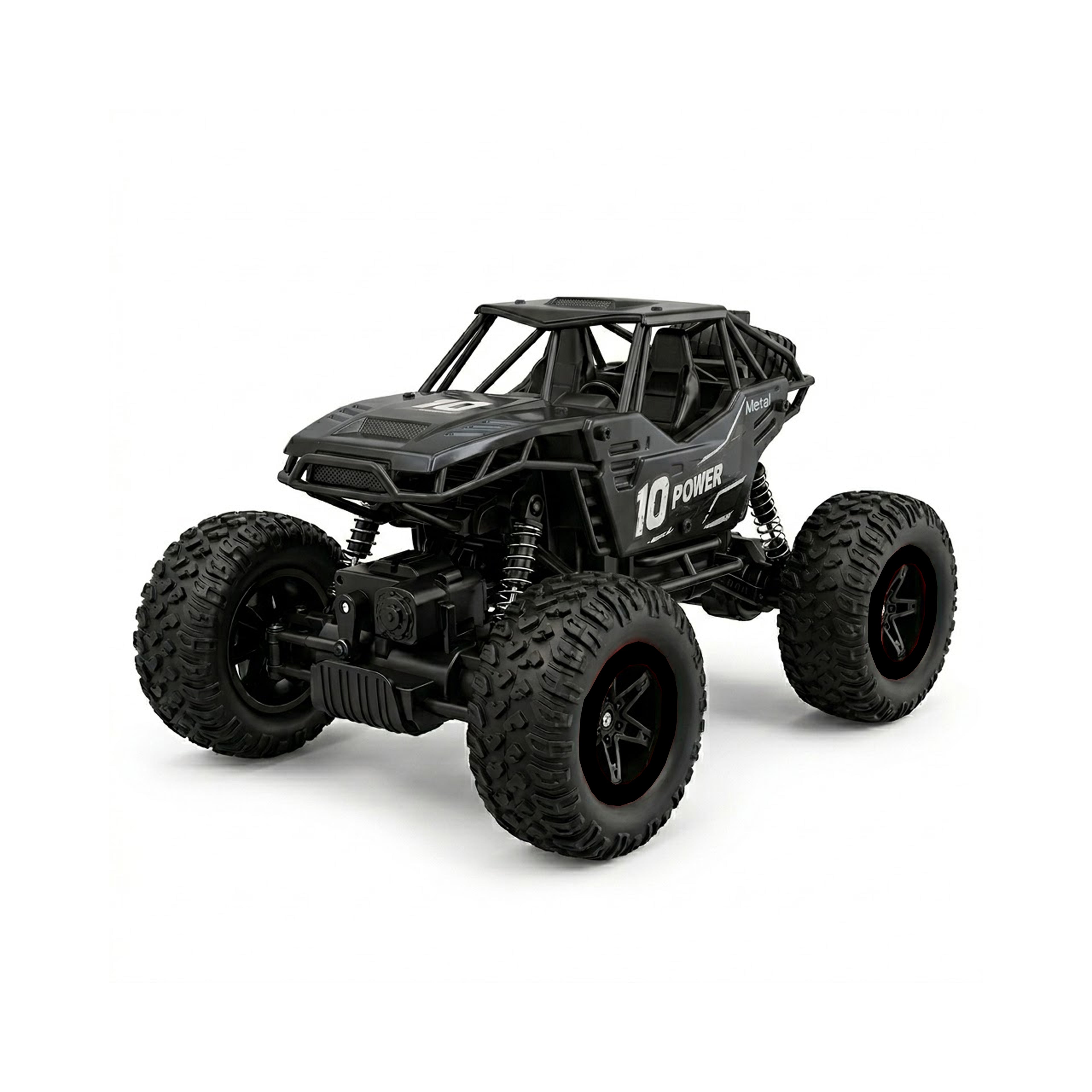 RCMania 4x4 Off-Road Rock Crawler RC Car | Monster Truck | Heavy Duty Climbing | Rechargeable Battery | Black