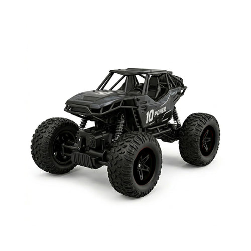 RCMania 4x4 Off-Road Rock Crawler RC Car | Monster Truck | Heavy Duty Climbing | Rechargeable Battery | Black