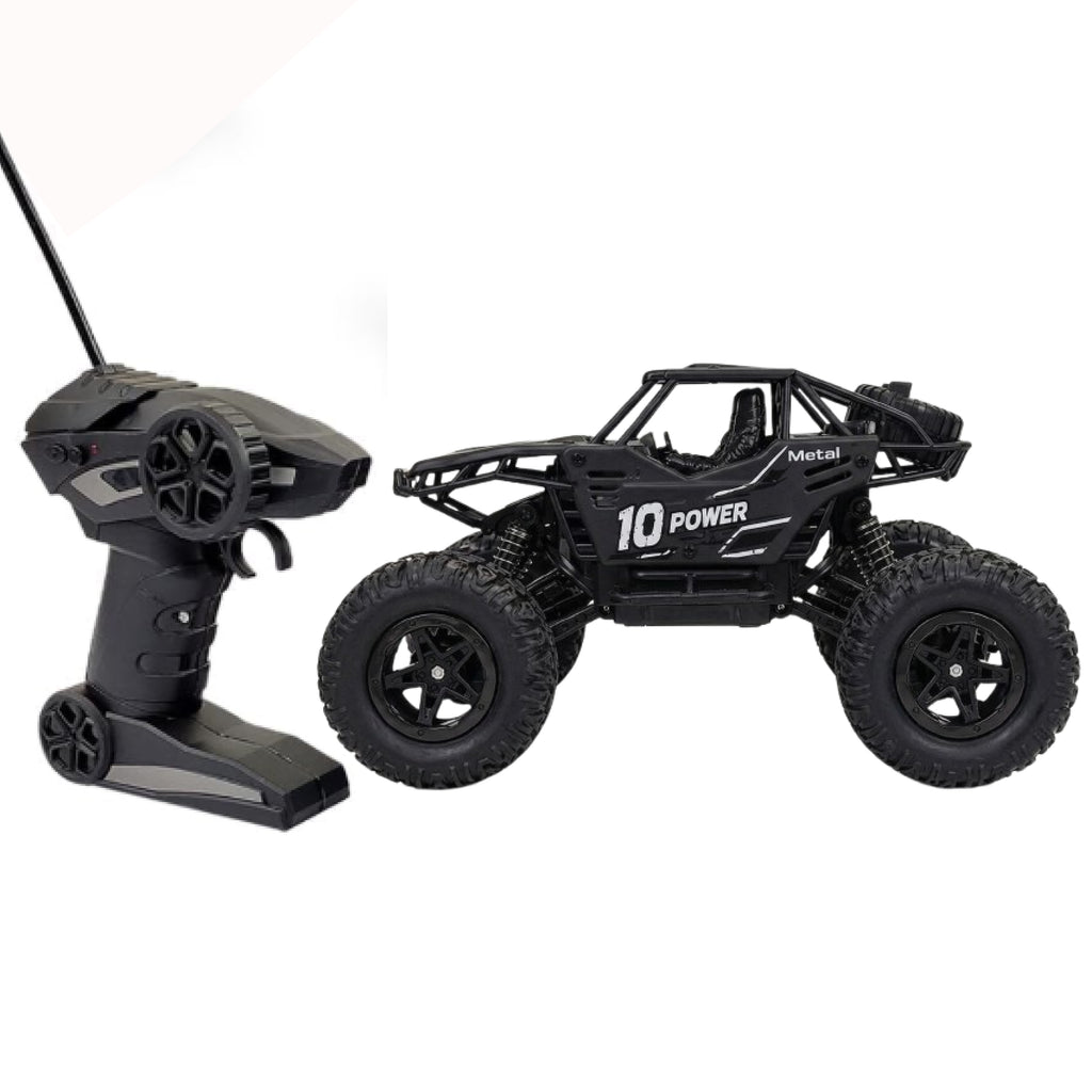RCMania 4x4 Off-Road Rock Crawler RC Car | Monster Truck | Heavy Duty Climbing | Rechargeable Battery | Black