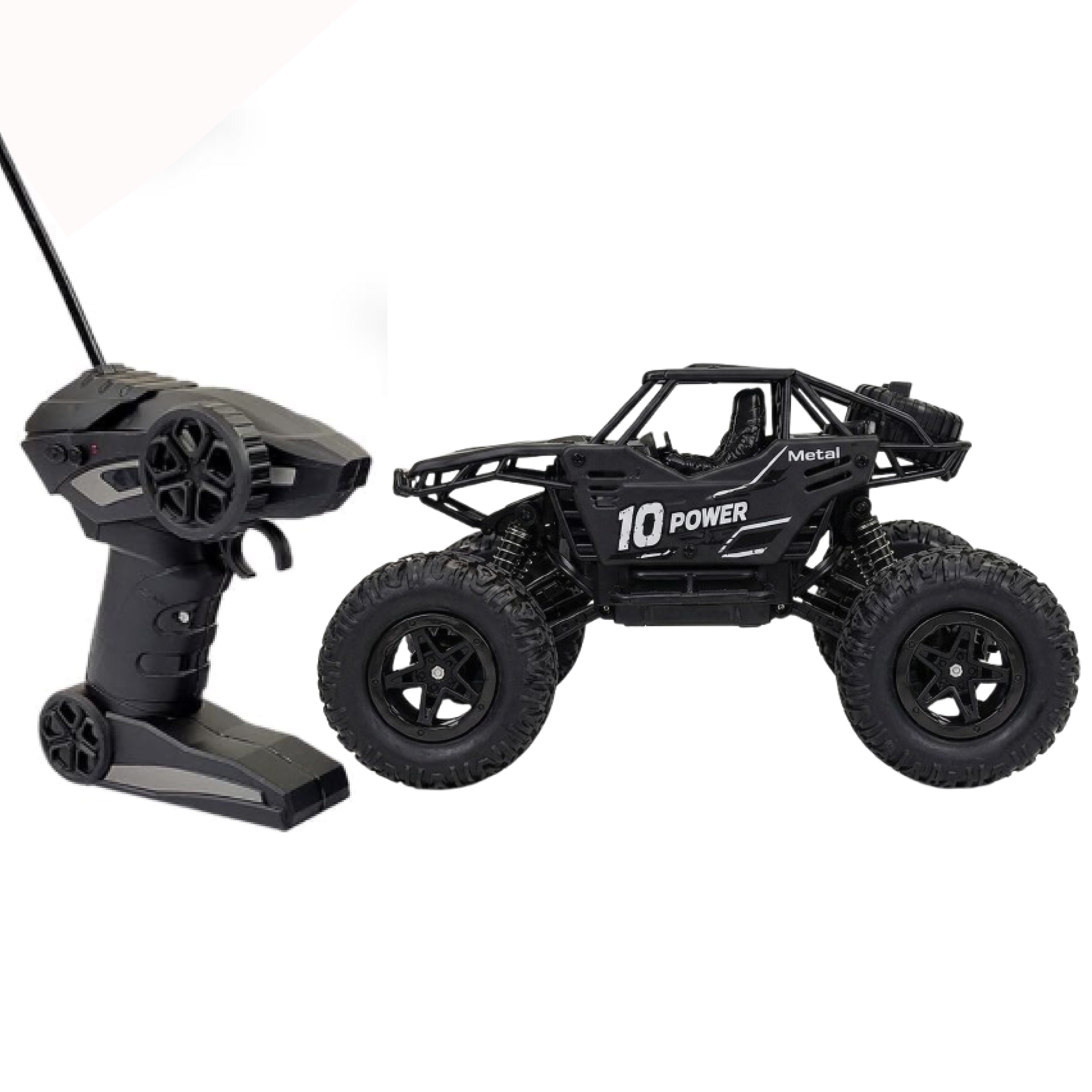RCMania 4x4 Off-Road Rock Crawler RC Car | Monster Truck | Heavy Duty Climbing | Rechargeable Battery | Black