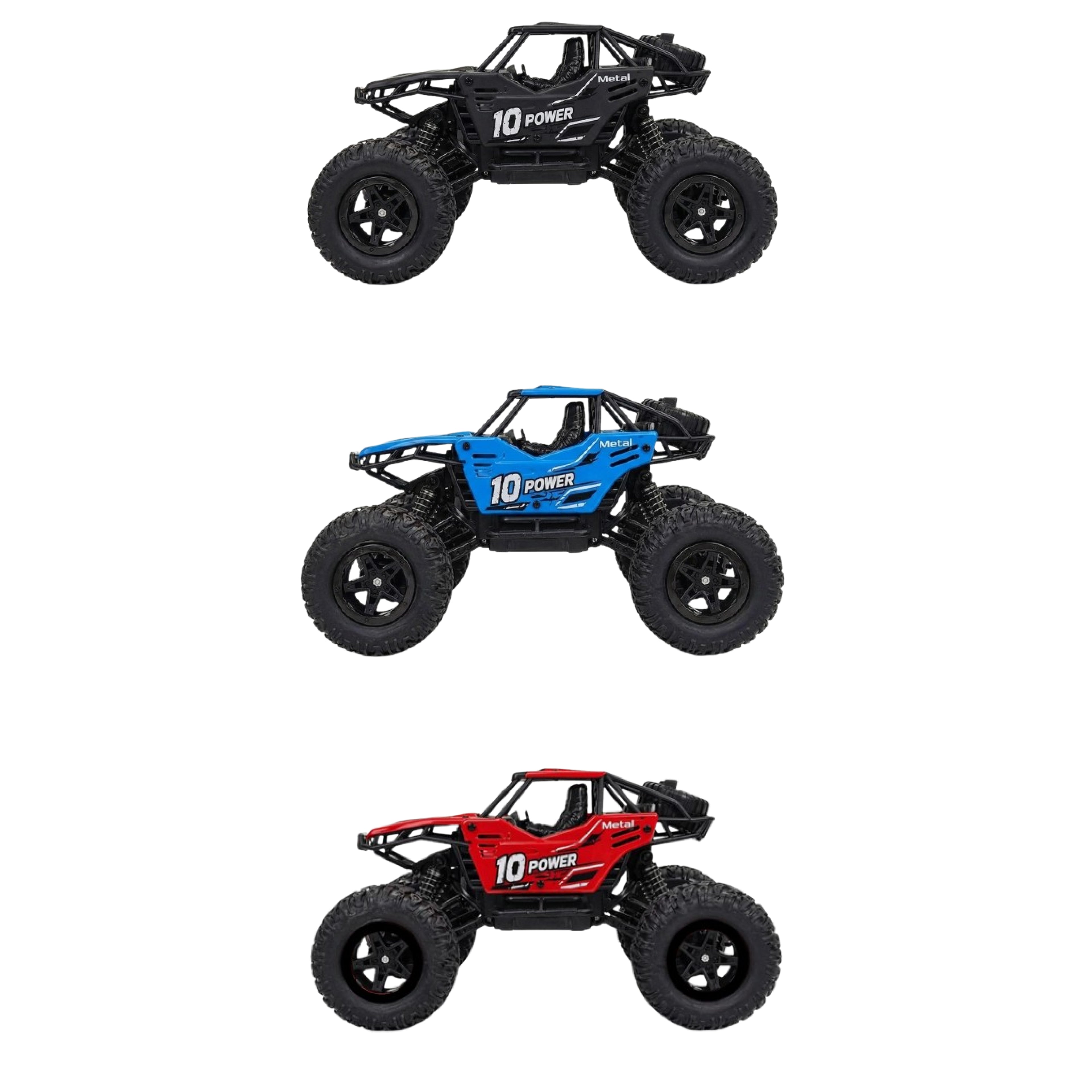 RCMania 4x4 Off-Road Rock Crawler RC Car | Monster Truck | Heavy Duty Climbing | Rechargeable Battery | Black