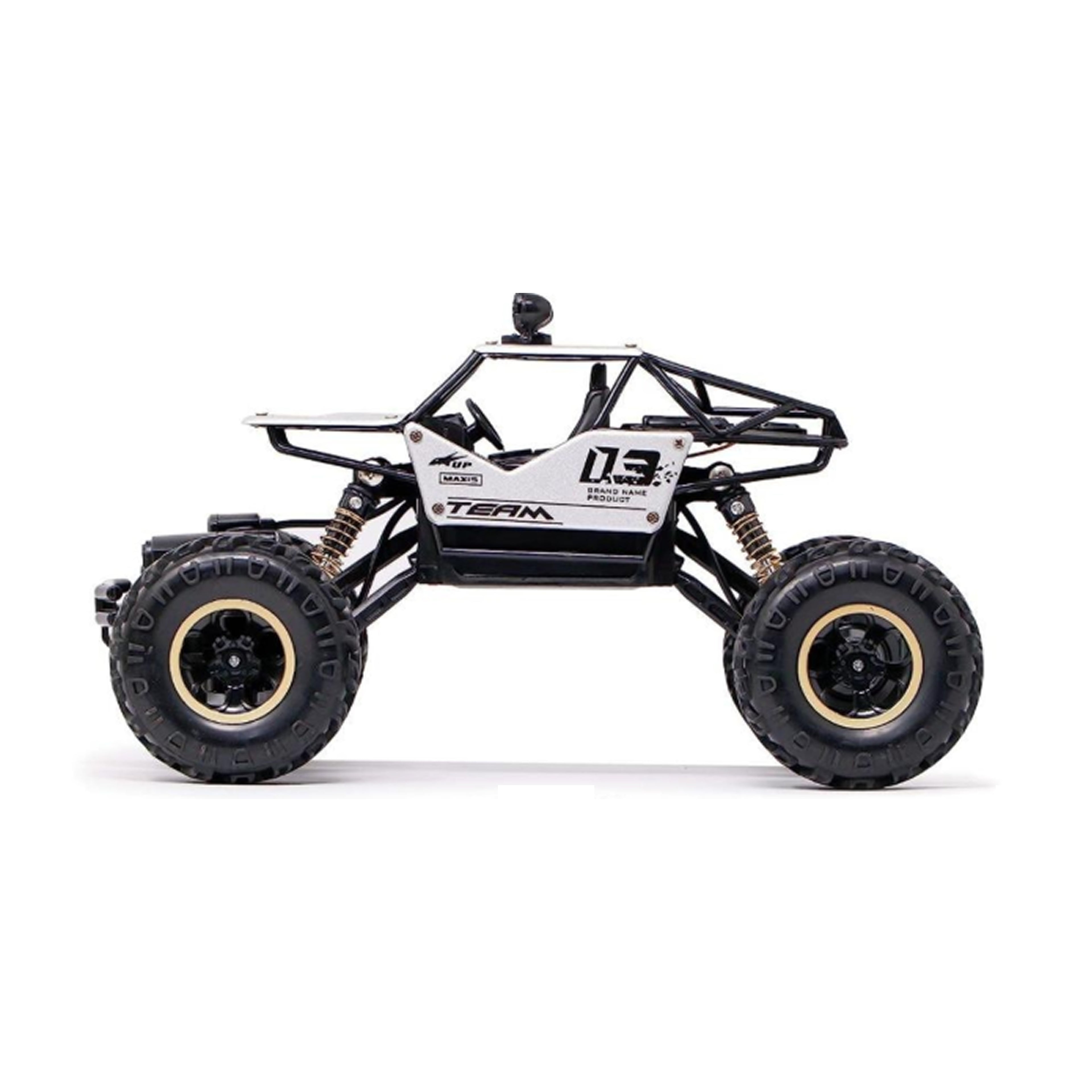 RCMania Monster Rock Crawler RC Car with LED Lights, High-Speed Off-Road Vehicle, Metal & Hard Plastic Body, Remote Control Rock Crawler