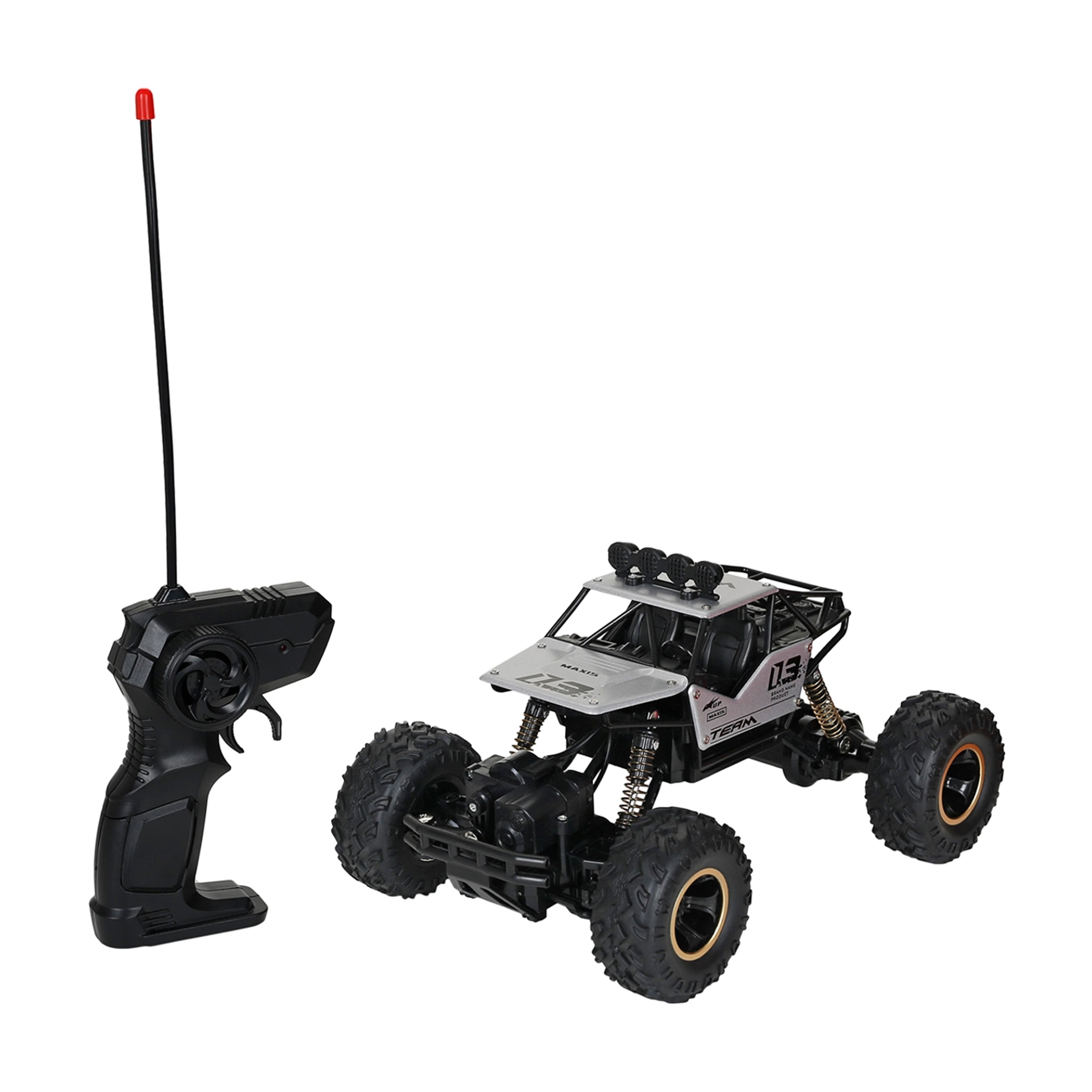 RCMania Monster Rock Crawler RC Car with LED Lights, High-Speed Off-Road Vehicle, Metal & Hard Plastic Body, Remote Control Rock Crawler