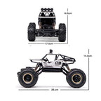RCMania Monster Rock Crawler RC Car with LED Lights, High-Speed Off-Road Vehicle, Metal & Hard Plastic Body, Remote Control Rock Crawler