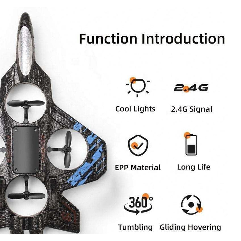 RCMania Fighter Remote Control Airplane – Multicoloured RC Aeroplane Toy for Kids