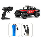 RCMania 1:16 Scale Metal RC Off-Road Car | 2WD High-Speed Remote Control Car | 20Km/h Speed | 2.4GHz Racing RC Car with Multicolor LED Headlights & Off-Road Lights | Rechargeable Toy Car for Kids & Adults