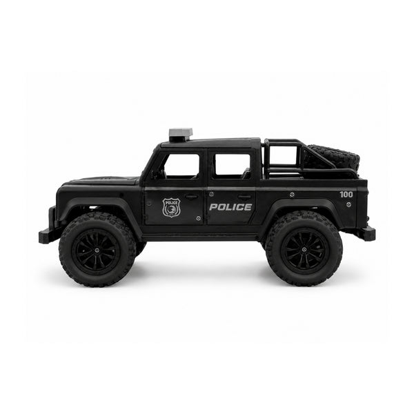 RCMania Police Truck 1:16 Remote Control Car | 500ft Range | 25km/h Speed | Rechargeable Battery Operated Cyber Truck with LED Lights for Kids & Boys