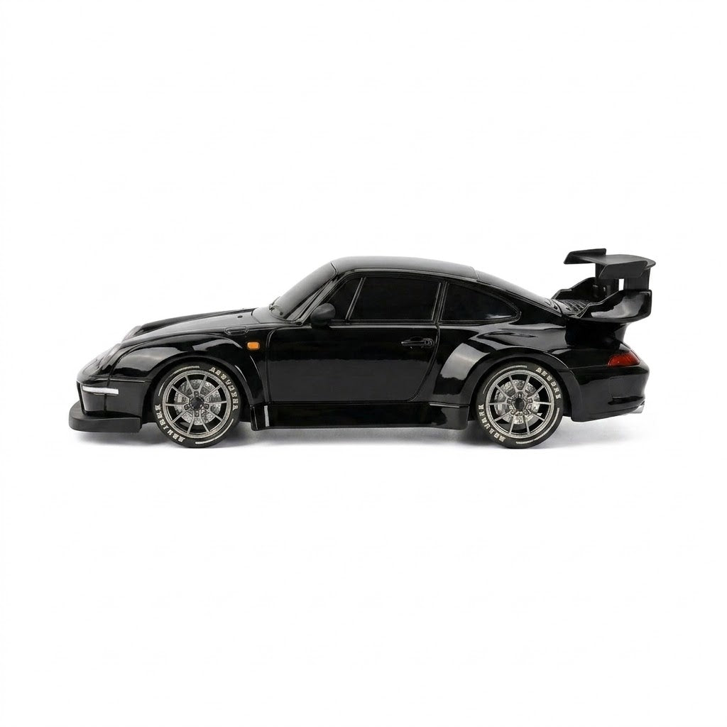 RCMania Porsche 1:18 4WD Drift RC Car | 20km/h | Boost Mode | 2.4GHz | LED | Dual Tyres | 100m Range | Boys Girls Adults | Black