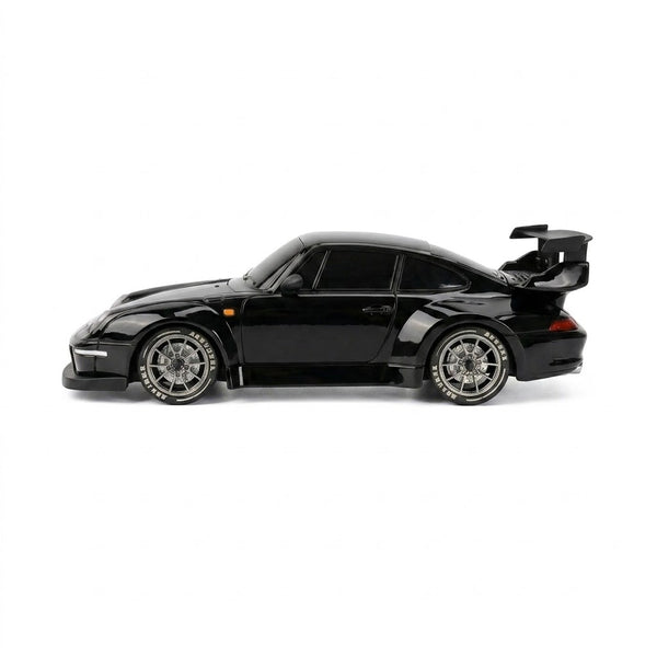 RCMania Porsche 1:18 4WD Drift RC Car | 20km/h | Boost Mode | 2.4GHz | LED | Dual Tyres | 100m Range | Boys Girls Adults | Black
