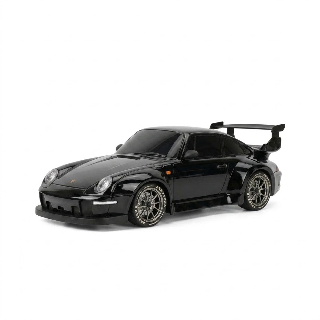 RCMania Porsche 1:18 4WD Drift RC Car | 20km/h | Boost Mode | 2.4GHz | LED | Dual Tyres | 100m Range | Boys Girls Adults | Black