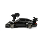 RCMania Porsche 1:18 4WD Drift RC Car | 20km/h | Boost Mode | 2.4GHz | LED | Dual Tyres | 100m Range | Boys Girls Adults | Black