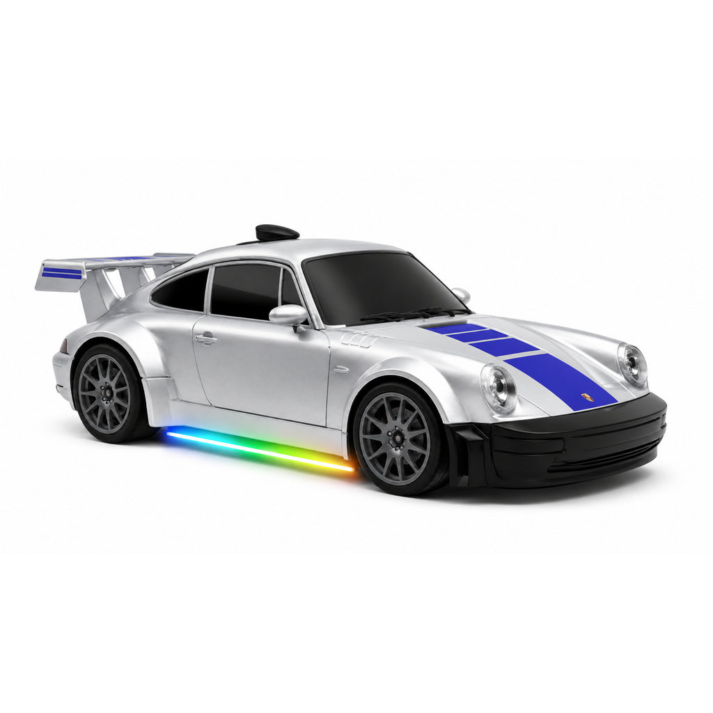 RCMania Porche 4WD Drift RC Car – Red | 25 km/h High-Speed Racing Car with Boost Mode (grey)