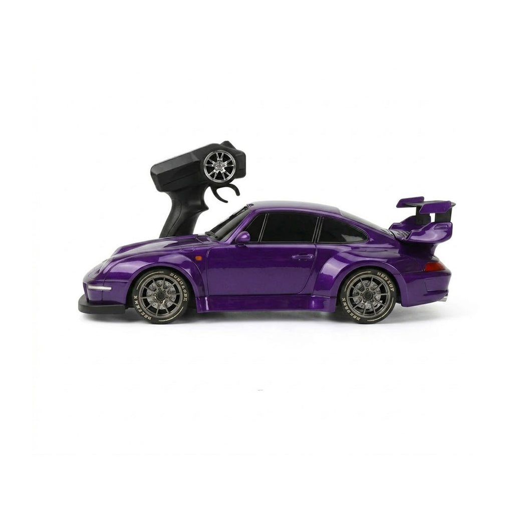 RCMania Porsche 1:18 4WD Drift RC Car | 20km/h | Boost Mode | 2.4GHz | LED | Dual Tyres | 100m Range | Boys Girls Adults | Shiny Purple