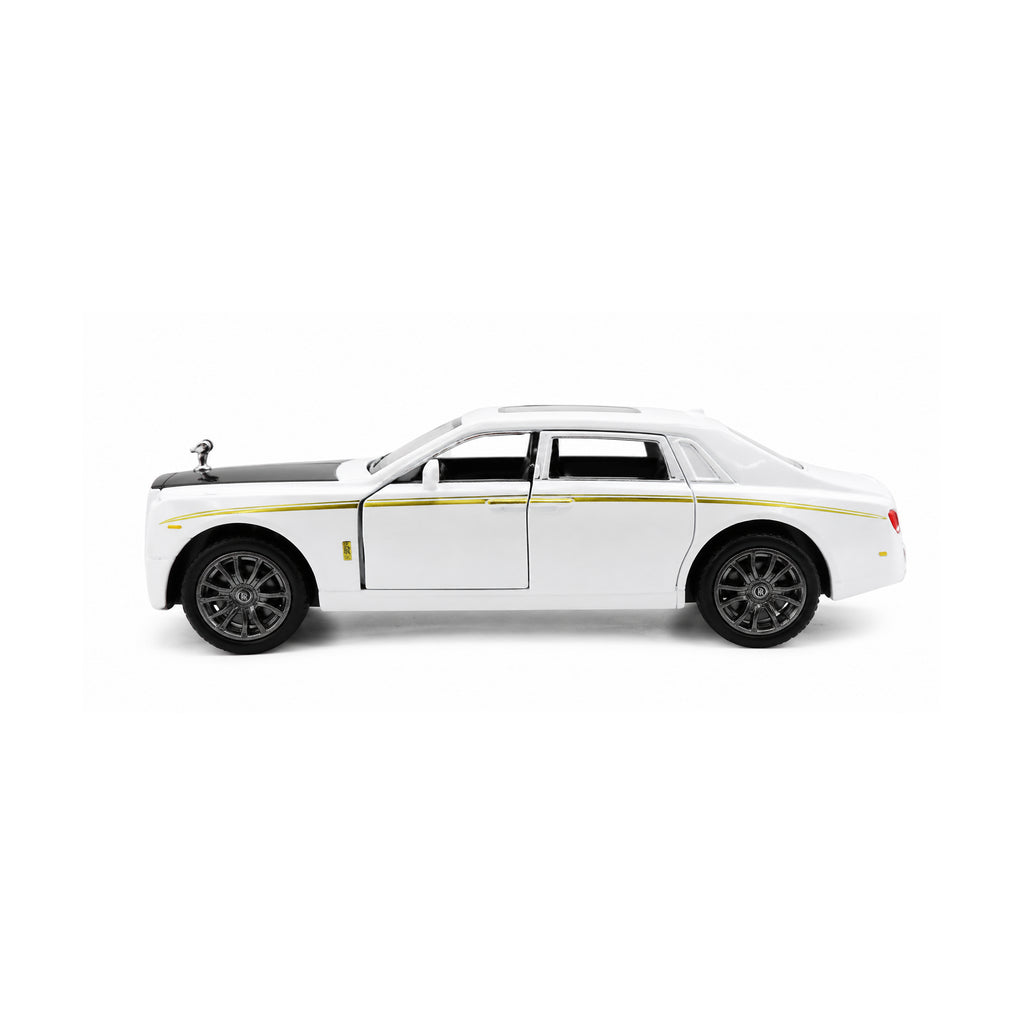 RCMania Rolls-Royce Phantom Die-Cast Model Car with Light & Sound, Pull-Back Action, Opening Doors & Bonnet – Available in Red, Black & White