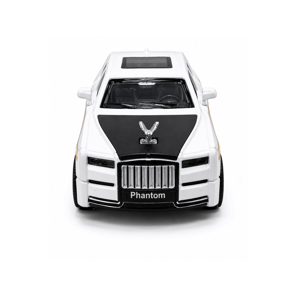 RCMania Rolls-Royce Phantom Die-Cast Model Car with Light & Sound, Pull-Back Action, Opening Doors & Bonnet – Available in Red, Black & White