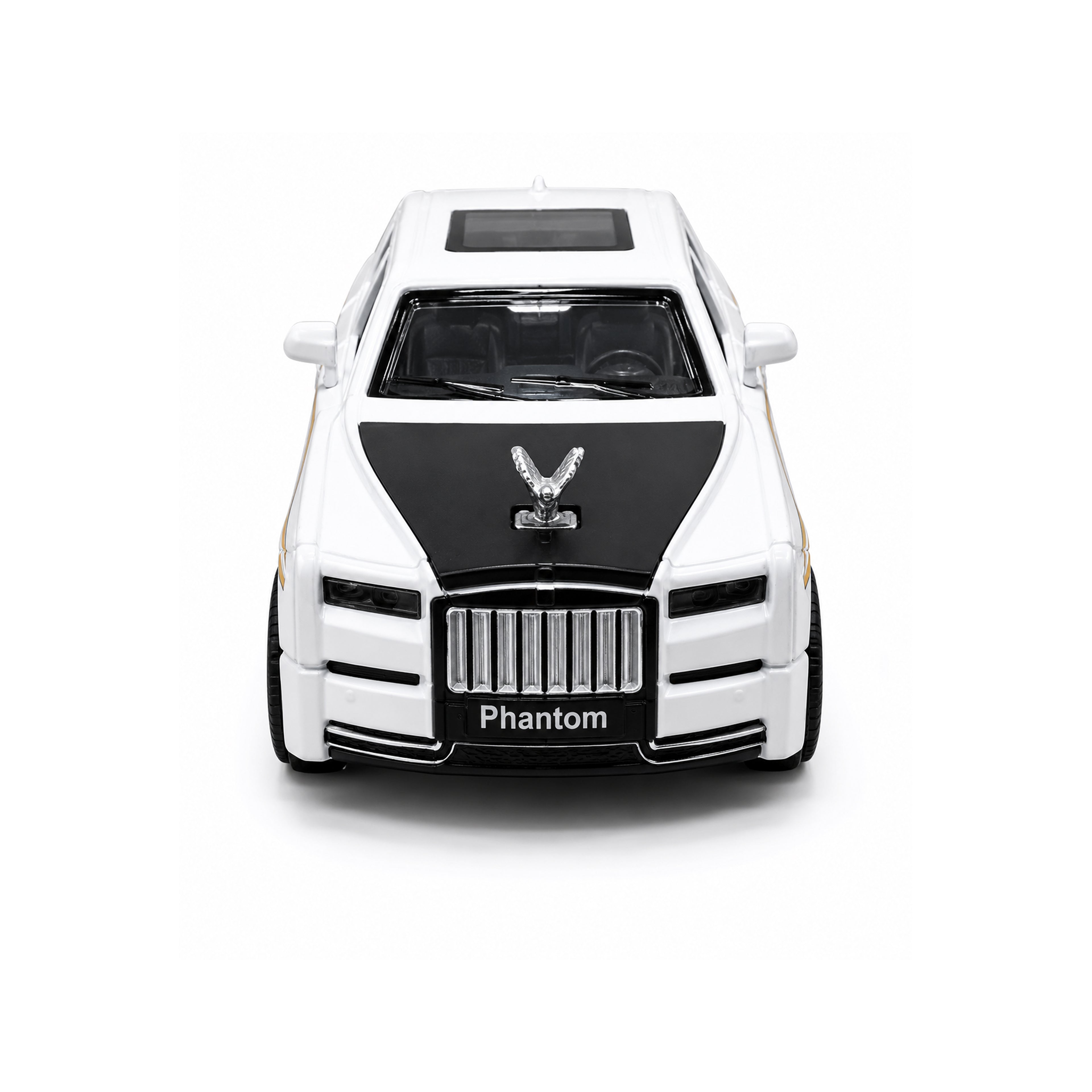 RCMania Rolls-Royce Phantom Die-Cast Model Car with Light & Sound, Pull-Back Action, Opening Doors & Bonnet – Available in Red, Black & White