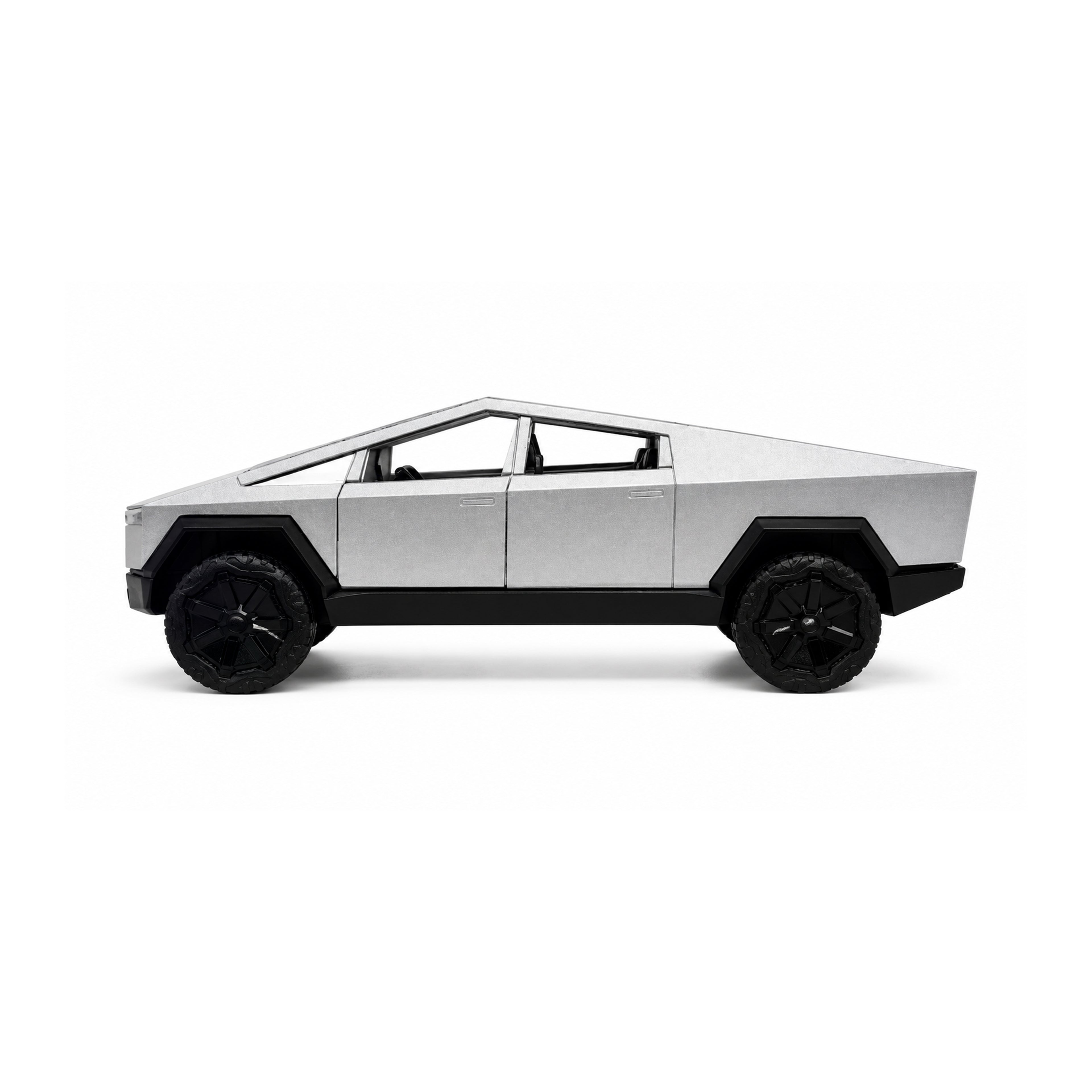 RCMania Tesla Cyber Truck 1:36Scale Alloy Die-Cast Car with Light & Sound, Pull-Back Action, Opening Doors & Trunk