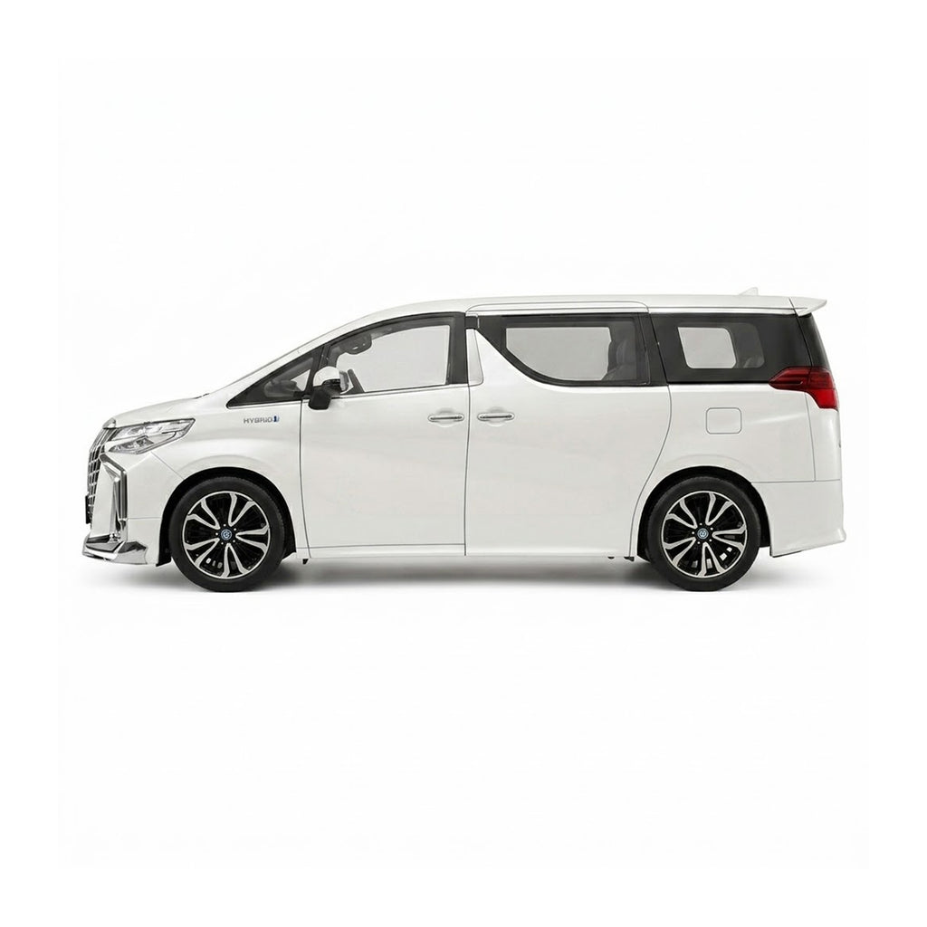 RCMania White Toyota Alphard Alloy Diecast Model Car – Premium Luxury Miniature (1:32 Scale)