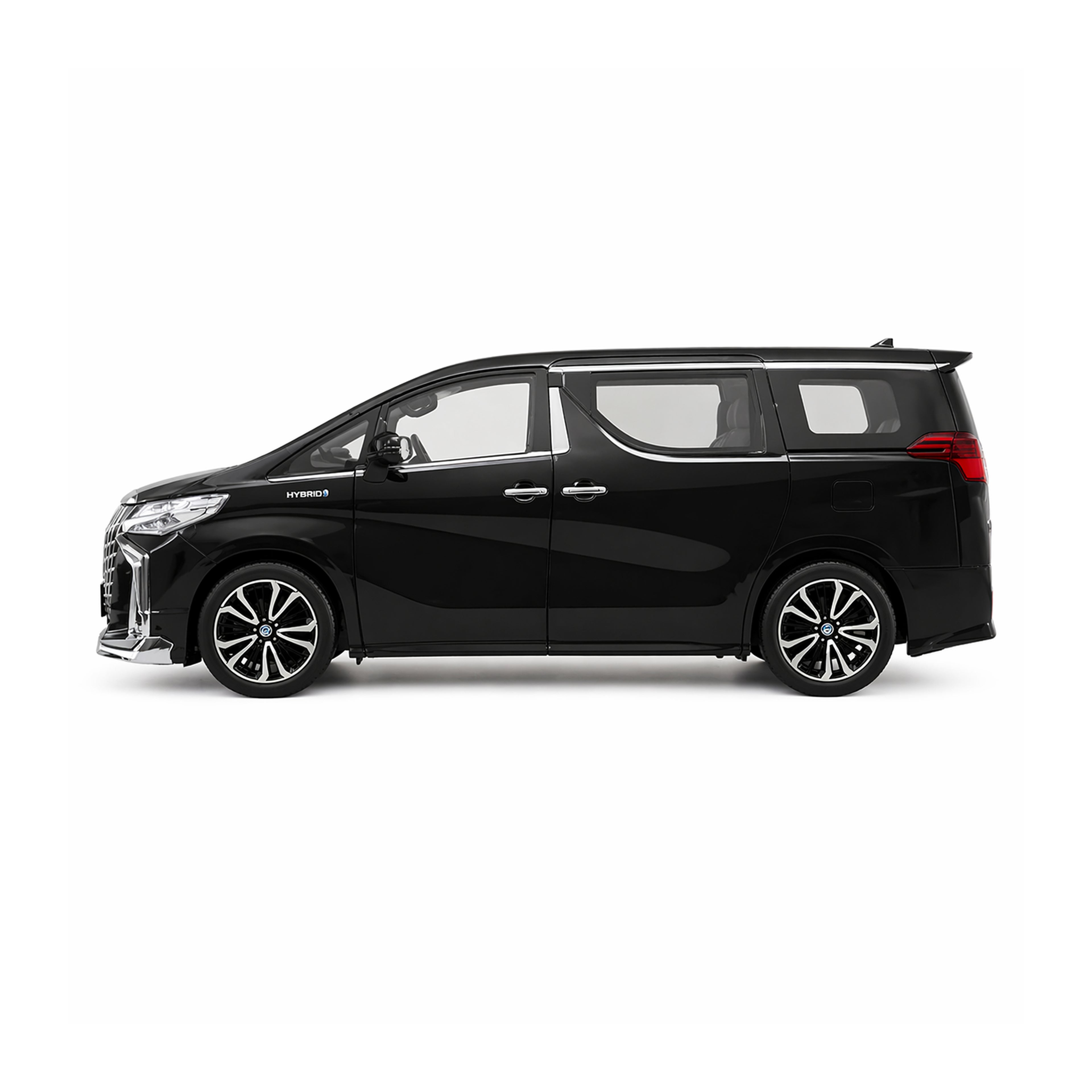 RCMania Black Toyota Alphard Alloy Diecast Model Car – Premium Luxury Miniature (1:32 Scale)