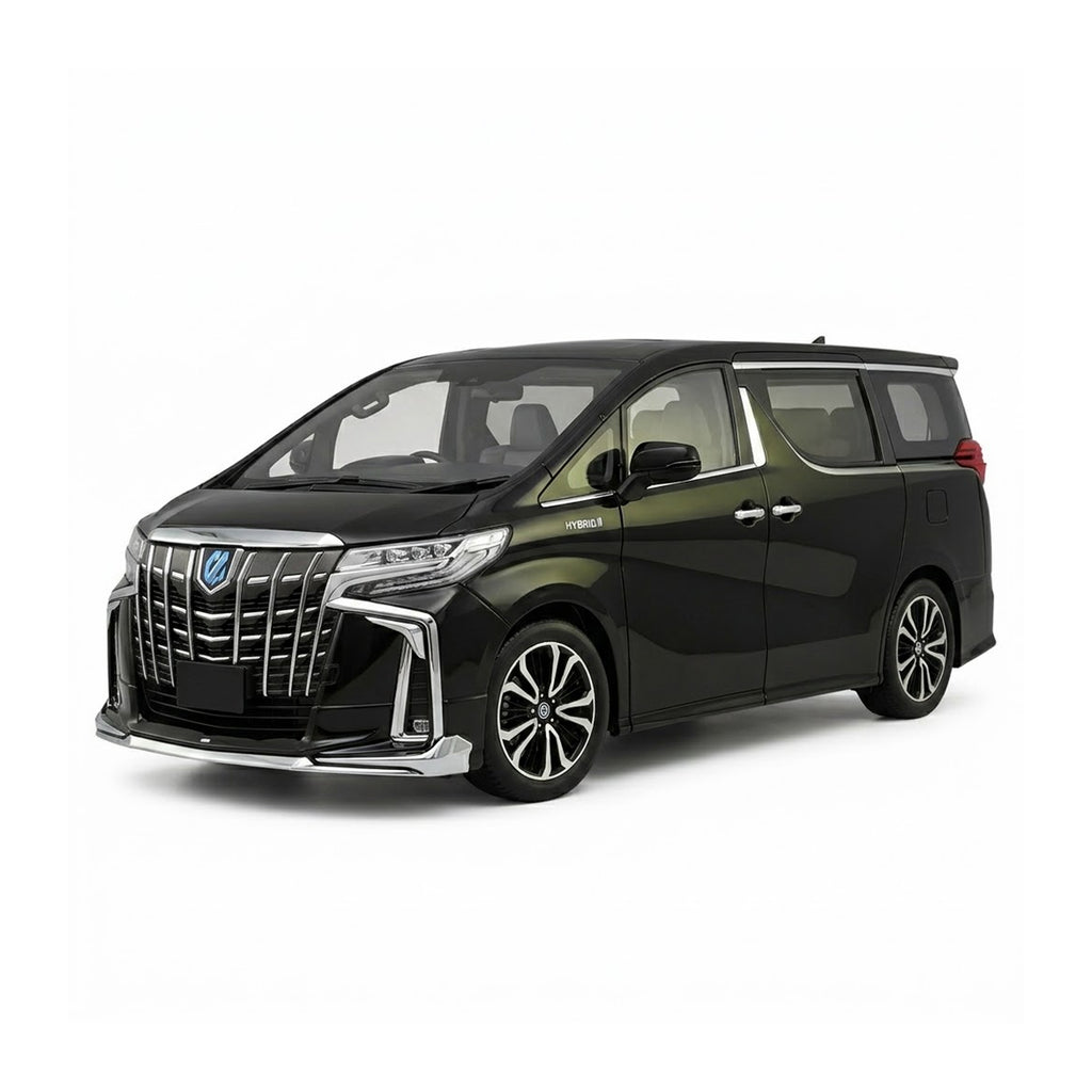 RCMania Black Toyota Alphard Alloy Diecast Model Car – Premium Luxury Miniature (1:32 Scale)