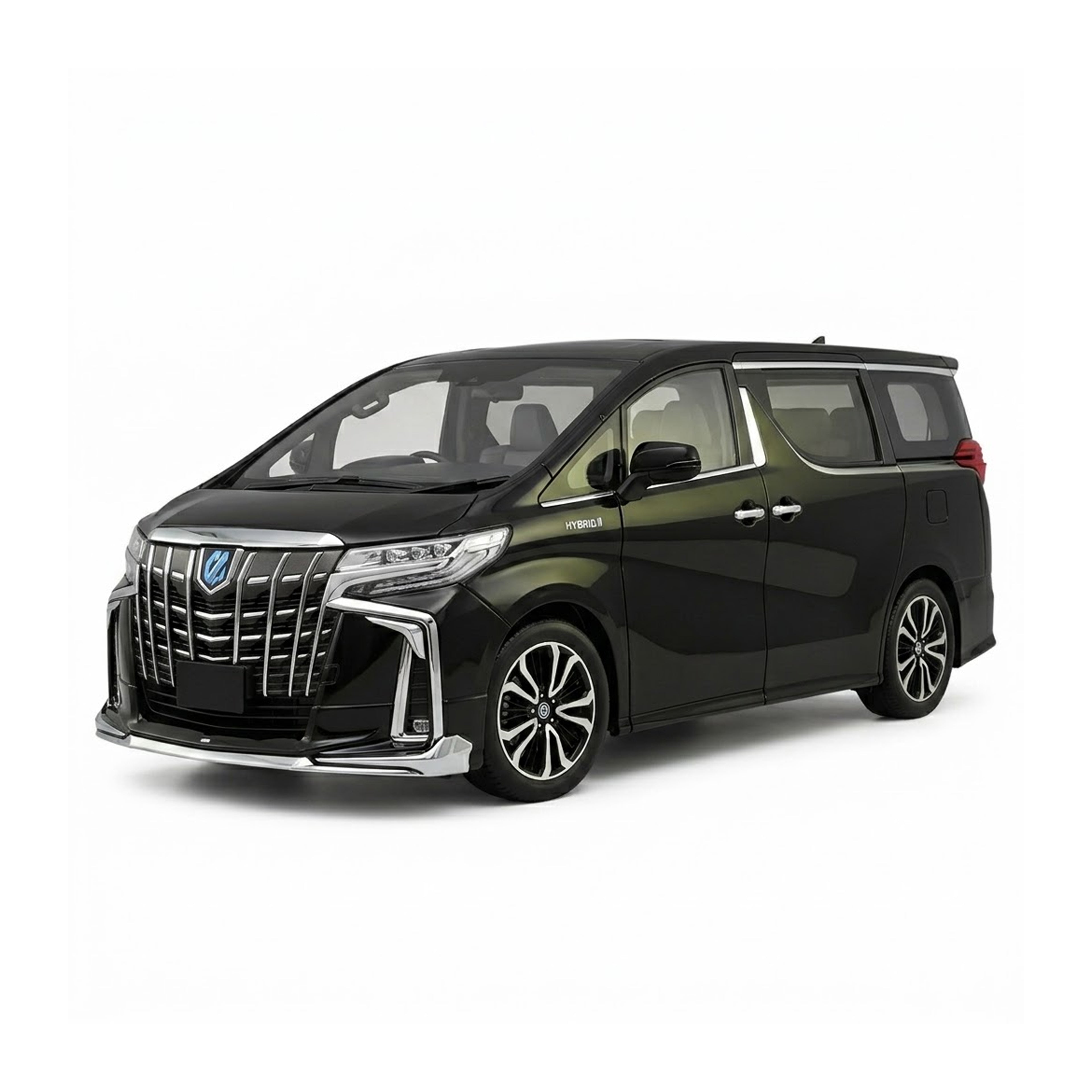 RCMania Black Toyota Alphard Alloy Diecast Model Car – Premium Luxury Miniature (1:32 Scale)
